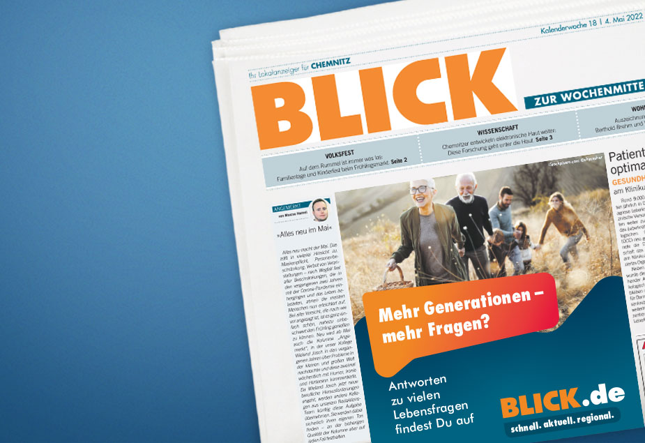 BLICK Kampagne Darstellung Anzeige