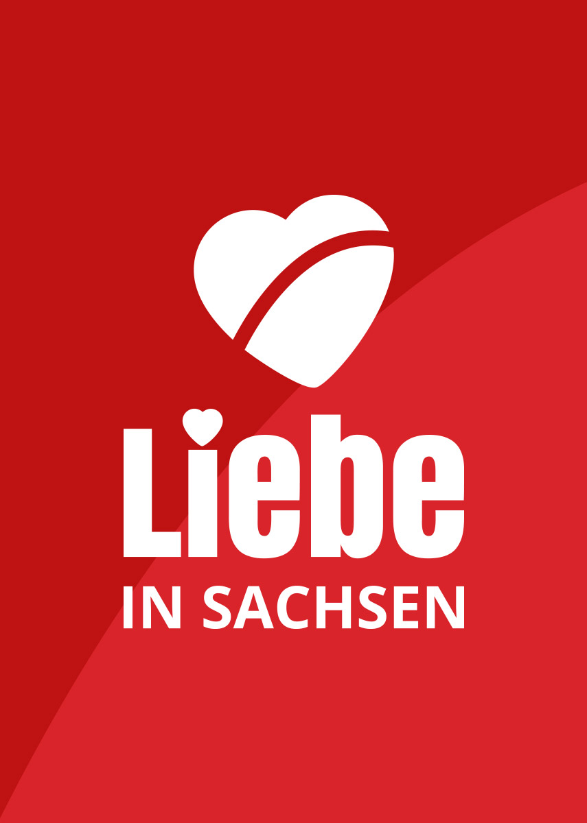 Freie Presse Liebe in Sachsen Logoentwicklung