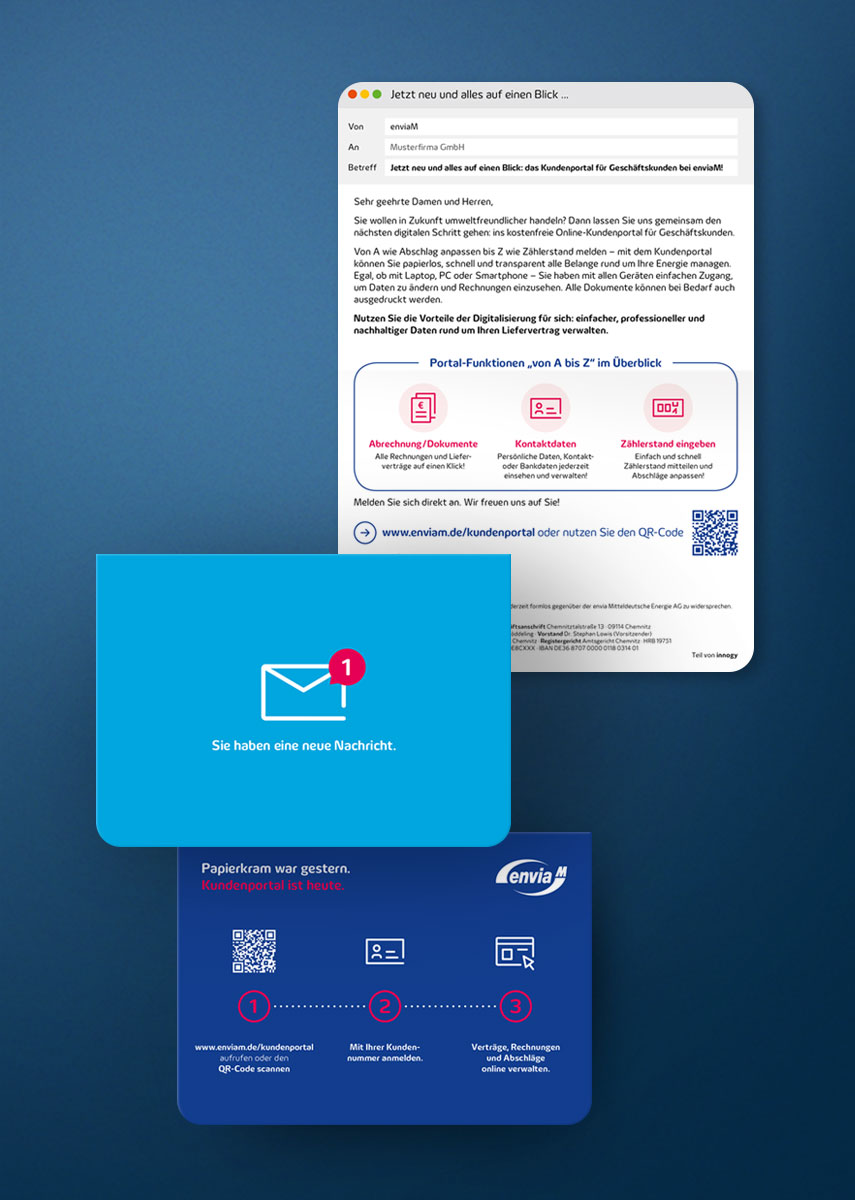 enviaM Mailing 1. Stufe Kundenbindung
